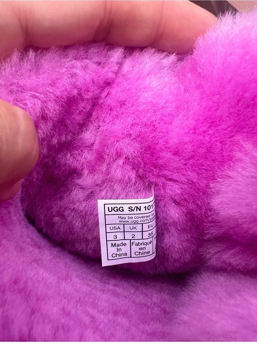 Ugg Girls Pink Suede Shearling Bow Back Winter Boot